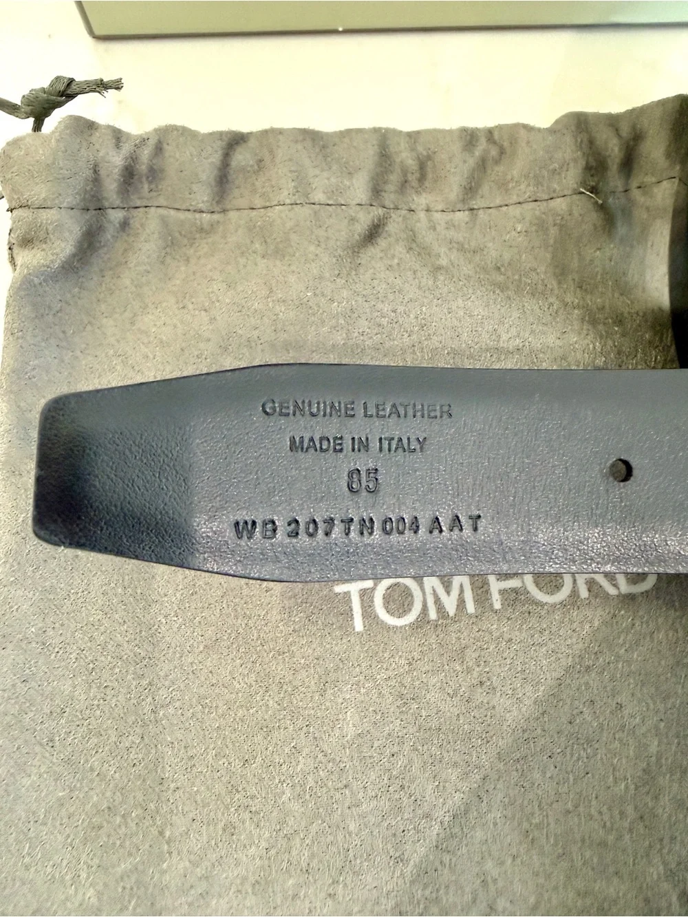 Tom Ford Patent T Belt